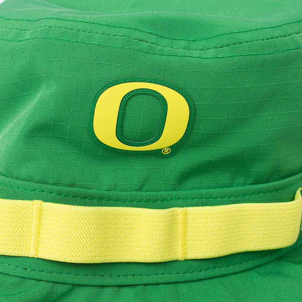 Classic Oregon O, Nike, Green, Boonie, Performance/Dri-FIT, Accessories, Unisex, Sideline, Ripstop, Gameday, Team Info, Hat, 882727